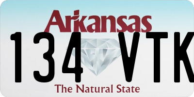 AR license plate 134VTK