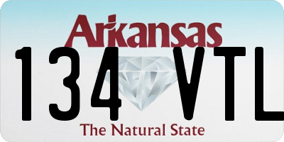 AR license plate 134VTL