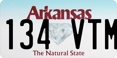 AR license plate 134VTM