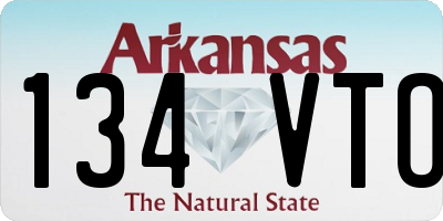 AR license plate 134VTO