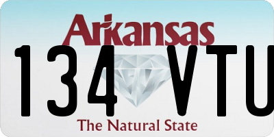 AR license plate 134VTU
