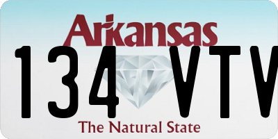 AR license plate 134VTV
