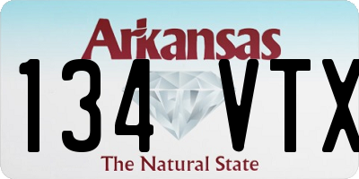 AR license plate 134VTX