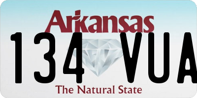 AR license plate 134VUA
