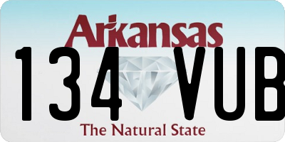 AR license plate 134VUB