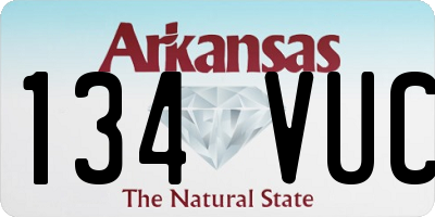 AR license plate 134VUC