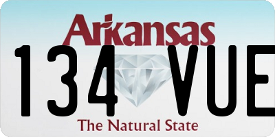 AR license plate 134VUE