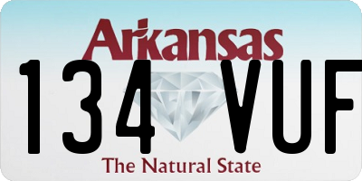 AR license plate 134VUF