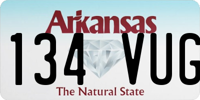 AR license plate 134VUG
