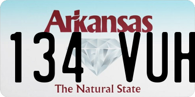 AR license plate 134VUH