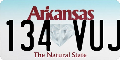 AR license plate 134VUJ