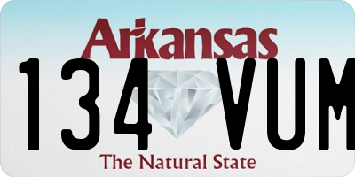 AR license plate 134VUM