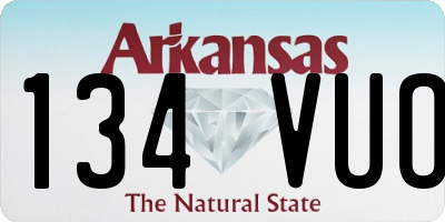 AR license plate 134VUO