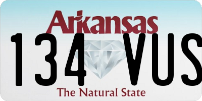 AR license plate 134VUS
