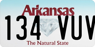 AR license plate 134VUV