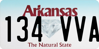 AR license plate 134VVA