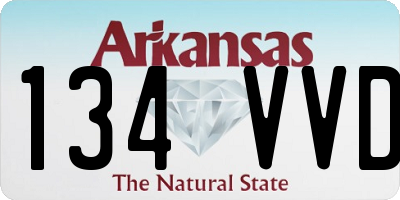 AR license plate 134VVD