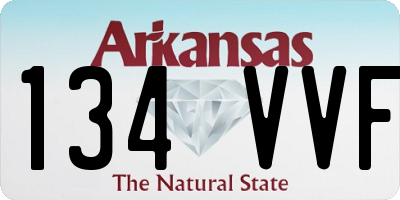 AR license plate 134VVF