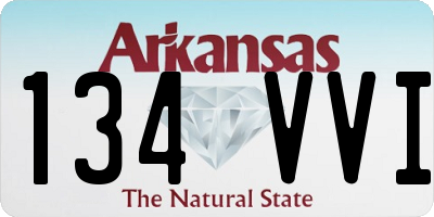 AR license plate 134VVI