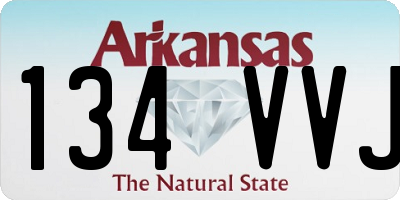 AR license plate 134VVJ