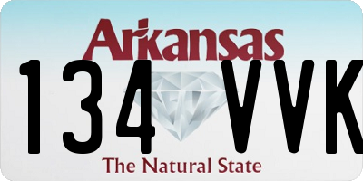 AR license plate 134VVK