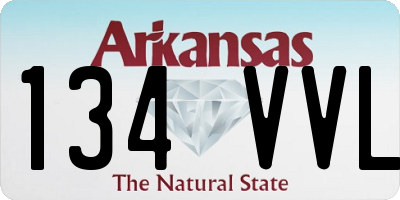 AR license plate 134VVL