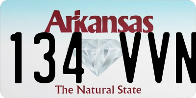 AR license plate 134VVN