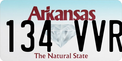 AR license plate 134VVR
