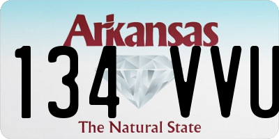 AR license plate 134VVU