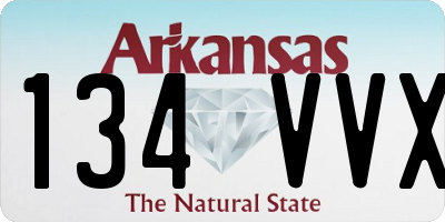 AR license plate 134VVX