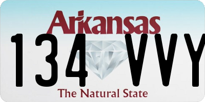 AR license plate 134VVY