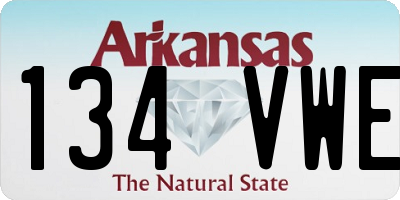 AR license plate 134VWE