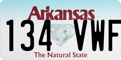 AR license plate 134VWF
