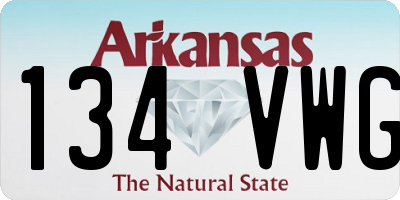 AR license plate 134VWG