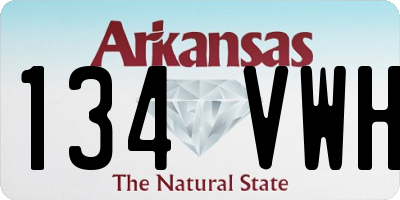 AR license plate 134VWH