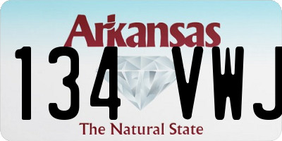 AR license plate 134VWJ