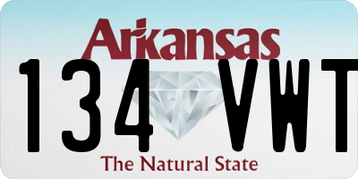 AR license plate 134VWT