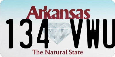 AR license plate 134VWU