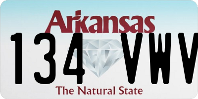 AR license plate 134VWV