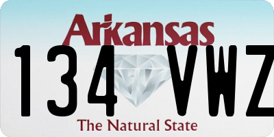 AR license plate 134VWZ
