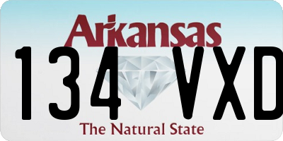 AR license plate 134VXD