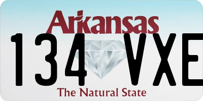 AR license plate 134VXE