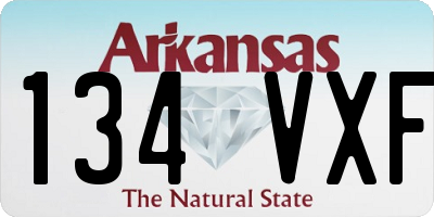 AR license plate 134VXF