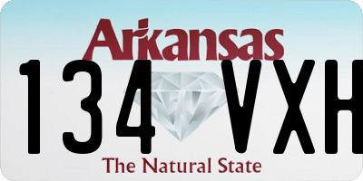AR license plate 134VXH