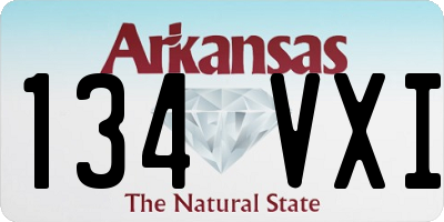 AR license plate 134VXI