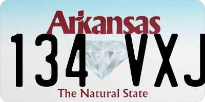 AR license plate 134VXJ
