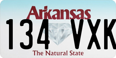 AR license plate 134VXK