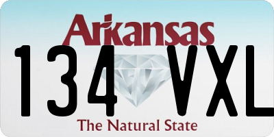 AR license plate 134VXL