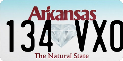 AR license plate 134VXO