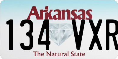 AR license plate 134VXR